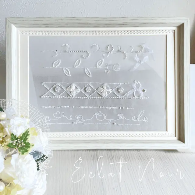 貴方の手で創るフランス刺繍の美。洗練された技術を学びエレガントな